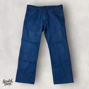 Levis 569 Men's Jeans 38x32 Relaxed Fit Dark Blue Denim Straight Leg Pants M07